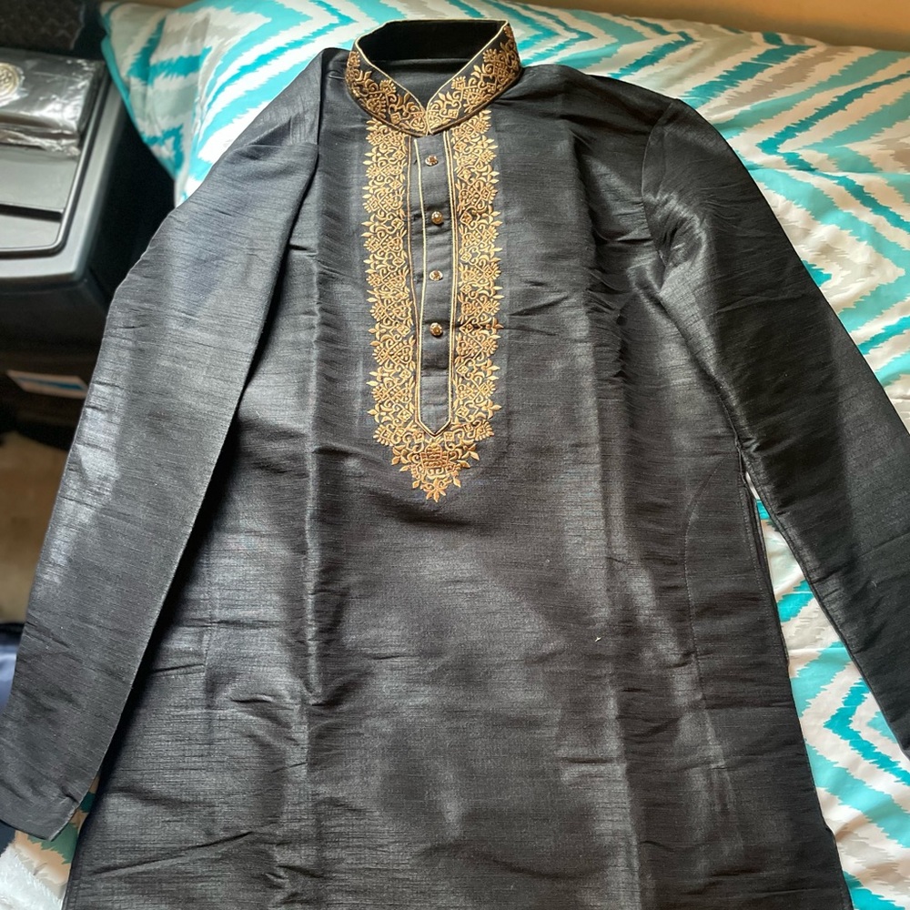 Men’s Black Kurta